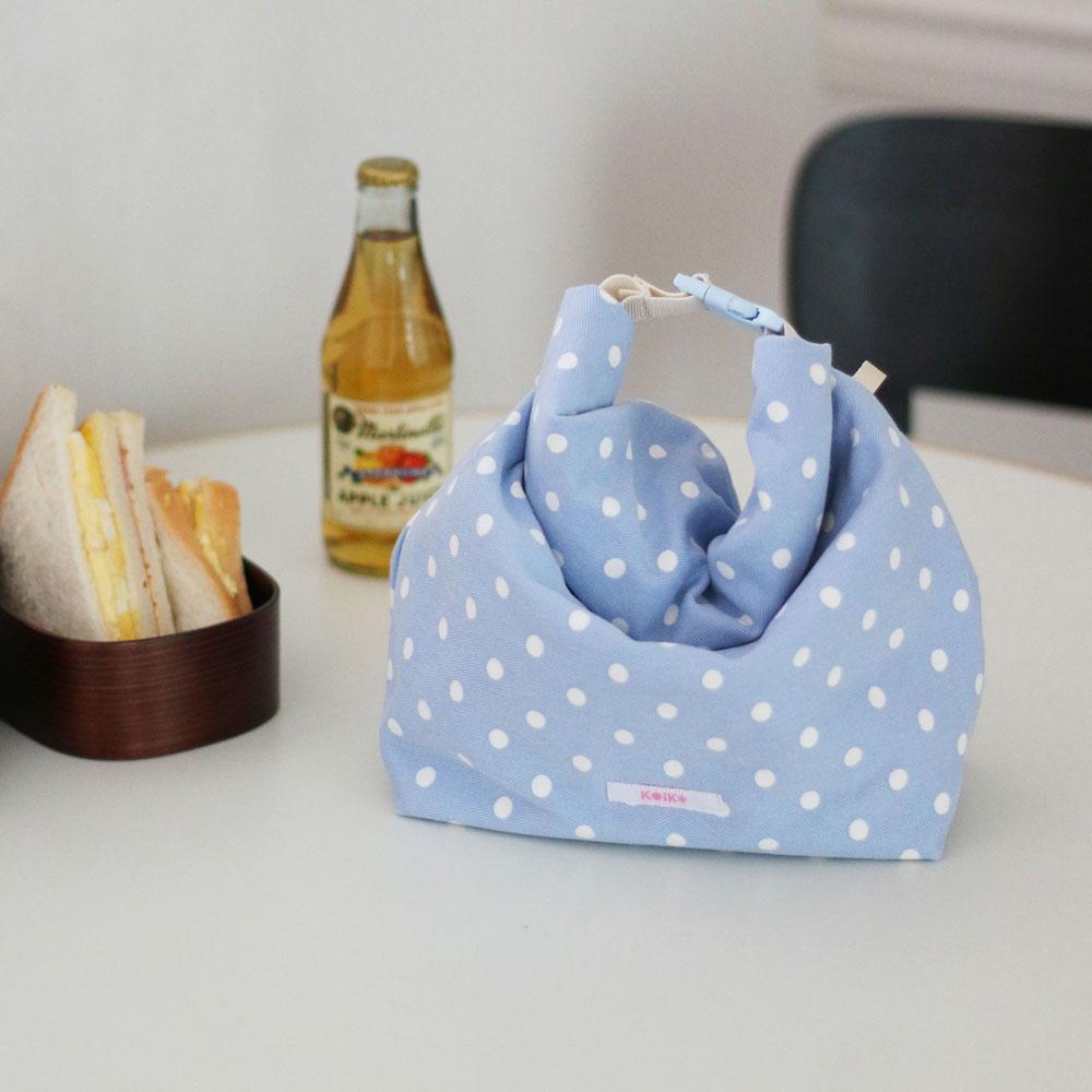Keike Cozy Lunch Bag - Blue Dot