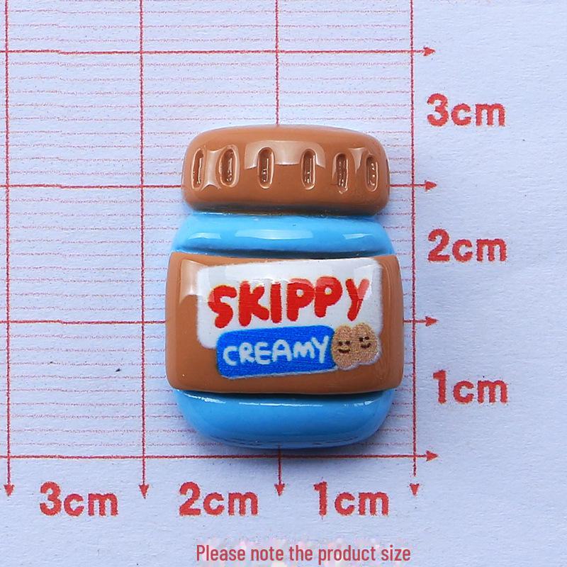 Bouteille d'assaisonnement créative de dessin animé: Accessoires faits main en résine à base de colle crème pour boucles de chaussures et épingles à cheveux