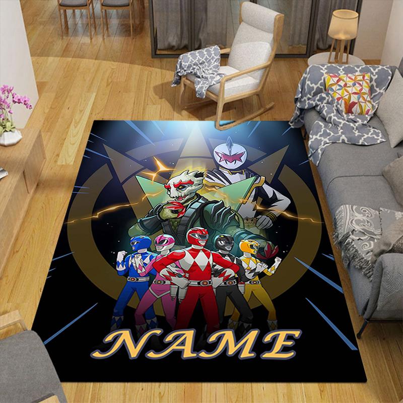 Custom 1Pc Power Rangers Heroic Team Rug Office Carpet Indoor Outdoor Entrance Doormat Nonslip Soft And Comfortable Living Room D2915220