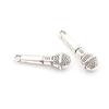 2Pcs 1:12 Doll House Accessories Prop Miniature Metal Microphone