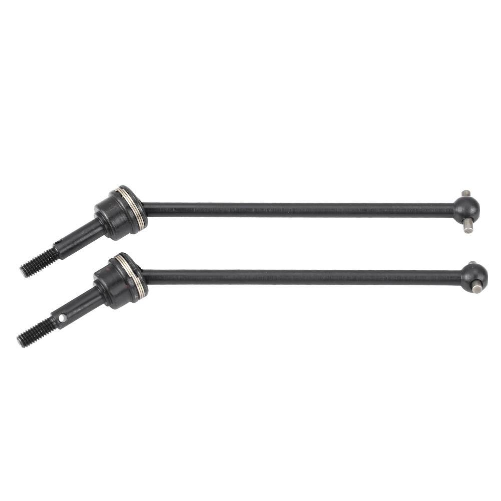 2 Pcs Metal Front Rear Universal Drive Shaft for HIMOTO E10MTL E10MT E10BP 1 10 RC Car (Black)
