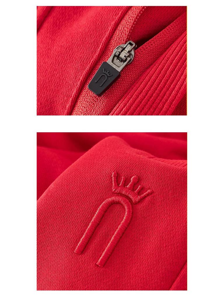 GAGN Women's Red Korean Style High Waist Long Pants - Plus Size Casual 2025