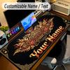 Cards Casino Theme Personalized Mouse Pad Custom Name Text Non Slip Desk Pad For Laptop Office Desktop