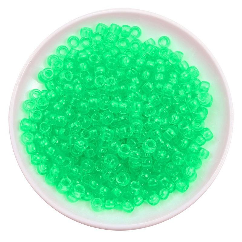 Handmade Bracelet Beads Acrylic Large Hole Barrel Beads Pony Beads Weaving Handmade Diy Bracelet Plastic Beads Jewelry Accessories Beads Loose Beads