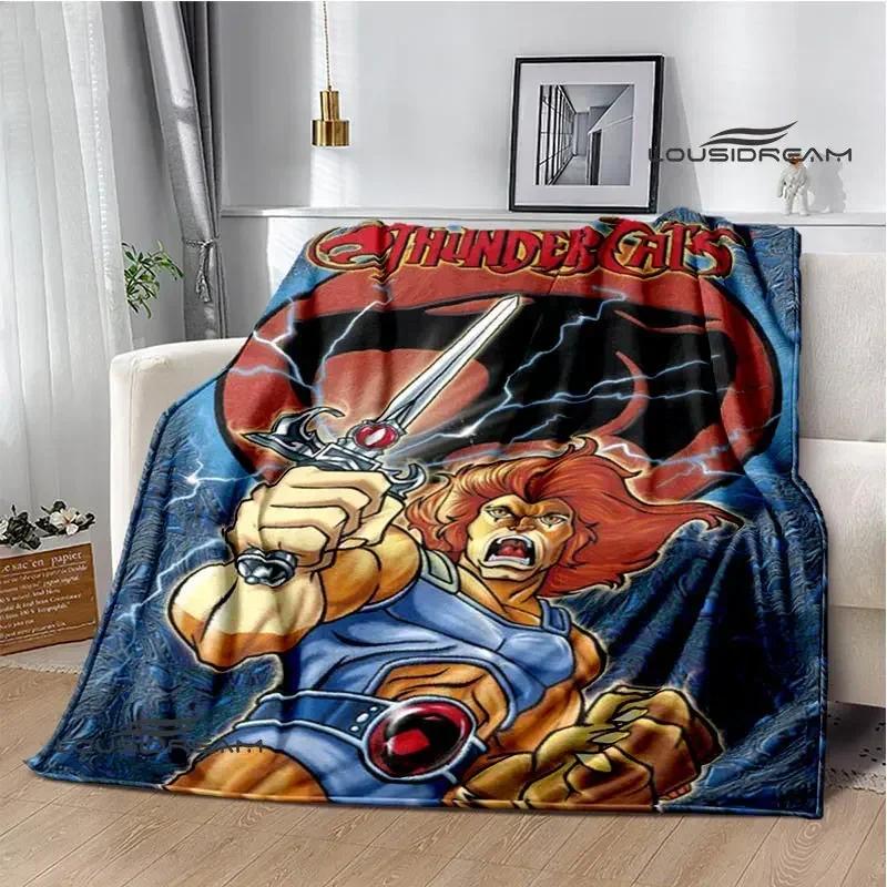 Thundercats Cartoon-Druckdecke, warme Decke für Kinder, T-Flansch-Decke, Heimreisedecke, Bettauskleidung, Geburtstagsgeschenk