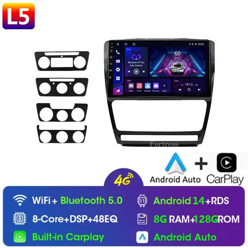 Android12 Car Radio for Skoda Octavia 2 A5 2004-2013 Multimedia Video Player Navigation 2Din Stereo DVD Carplay Head Unit