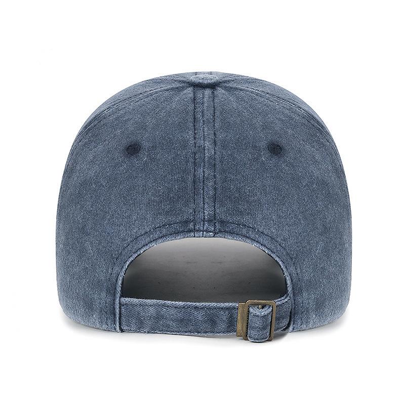 Four Seasons New Fashion Men's and Women's Trend Cap Letter Embroidery Denim Baseball Cap Outdoor Street Sunscreen Cap