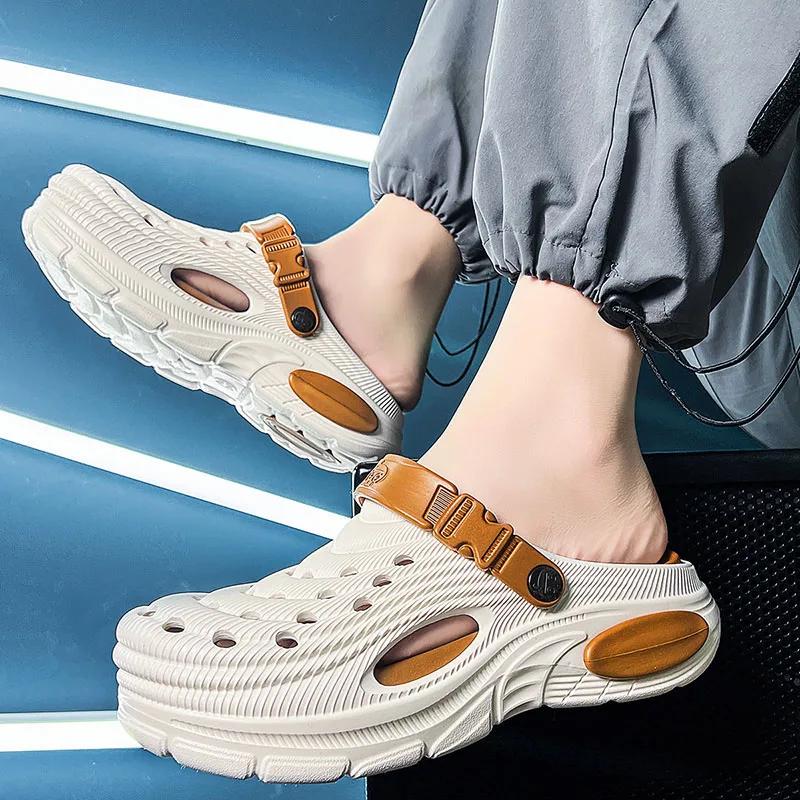 Flat Sandals Men Shoes Slippers Men Garden Platform Sandals Man Summer Sandals Male Sneakers Outdoor Flip Flops Home Clogs