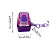 Light-up Star Design Sensory Keyboard Fidget Clicker with Key Ring Fidget Button Toy for Classroom, School, Home, Car, Bedroom