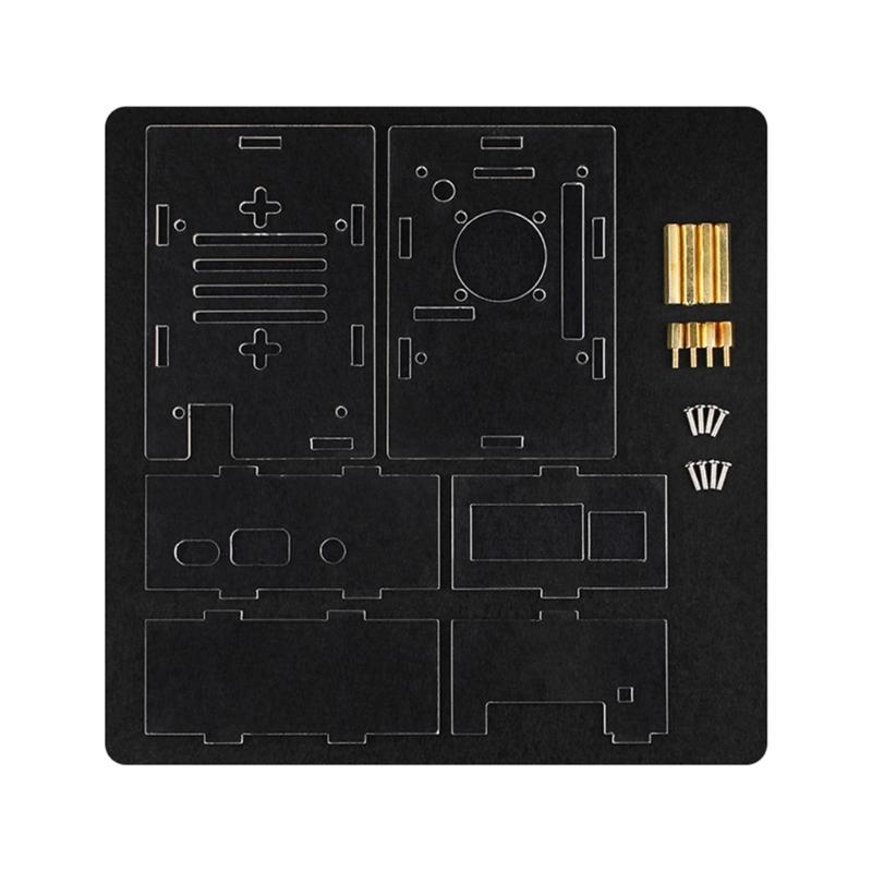 High Transparent Acrylic Enclosure for 4 Professional Development Board Industrial Protective Box Cooling Fan Easy Assembly