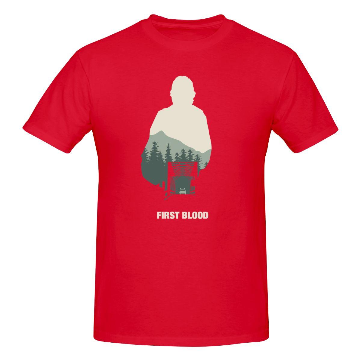 Funny First Blood  Rambo  Minimal Art Graphic Unisexs Tshirt Printed Tops are loose and slim fit Womens Tshirts S
