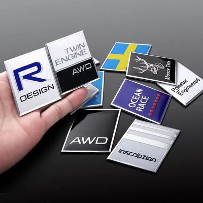Car Trunk Logo Sticker Decoration Accessories For Rdesign Polestar AWD V50 S60 XC60 S40 XC40 XC90 V60 S80 S90 V90 V70 T6