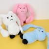 Long Eared Rabbits Pet Plush Toys Bite-Resistant Squeaky Dog Toys Dog Chew Toys  Interactive Play