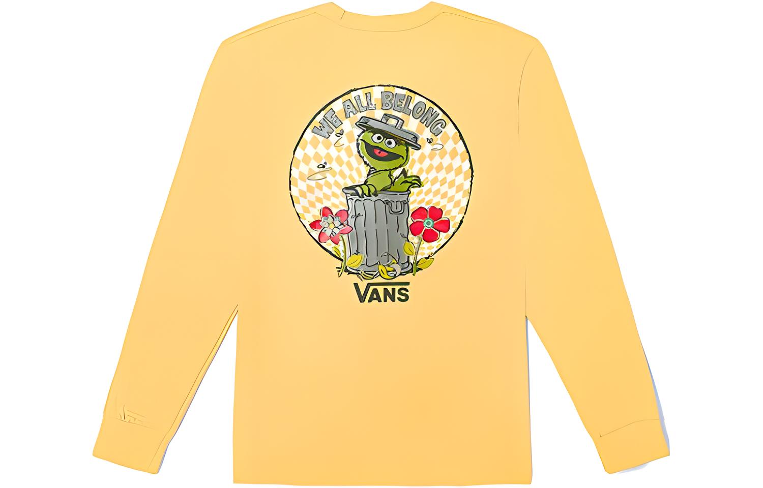 Vans SESAME STREET T Shirt Unisex Yellow VN000BPWNB2 S