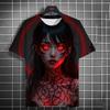 Summer Harajuku Anime Girl Graphic T Shirt For Men 3D Print Fashion Loose Short Sleeve Tops Kawaii Cool Street Style Y2k Tops