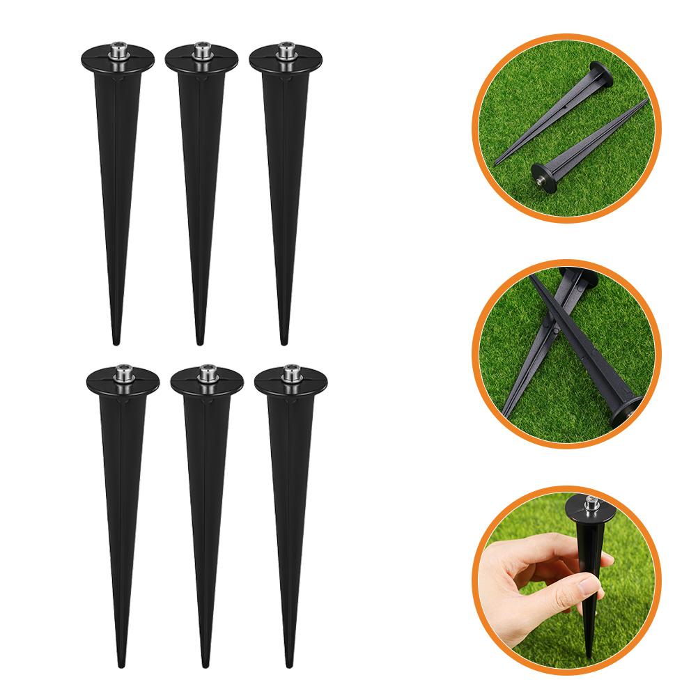 6Pcs Light Stake Stakes Lights Ground Spike Solar Garden Spikes Landscape Lamp Replacement Led Yard Flood Lamps Lighting Pathway