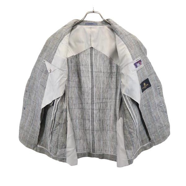 Lanvin Linen Tailored Jacket R48-45 Gray Men's Used