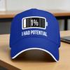 I Had Potential Sun Baseball Cap  Summer yk Funny Hip Hop Hats For Women Unisex Tennis Skate Snapback Cap