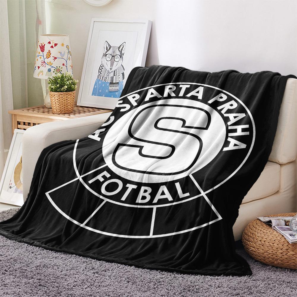 AC Sparta Praha Print Flannel Blanket, High quality Comfortable for All Seasons, Home Decor, Warmth and Comfort, Perfect for Christmas Gifts