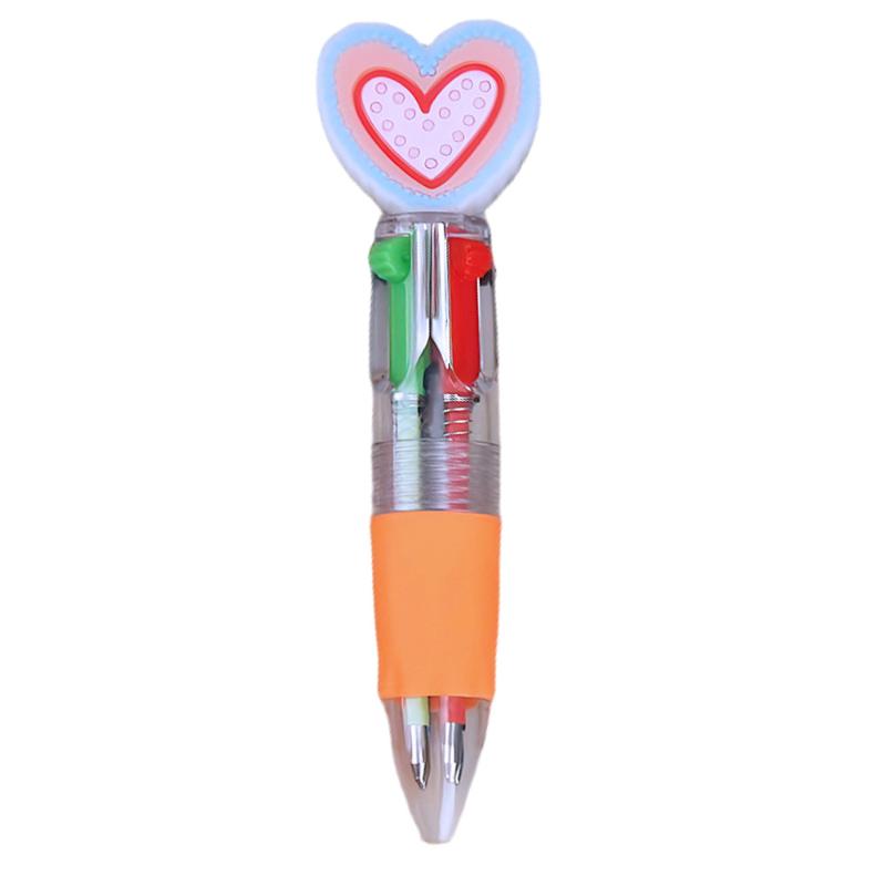 5/10/15Pcs Offices/Campuses/Birthdays/Valentine'S Day Gifts Casual Style Novel Heart-Shaped Retractable Ballpoint Pen Set