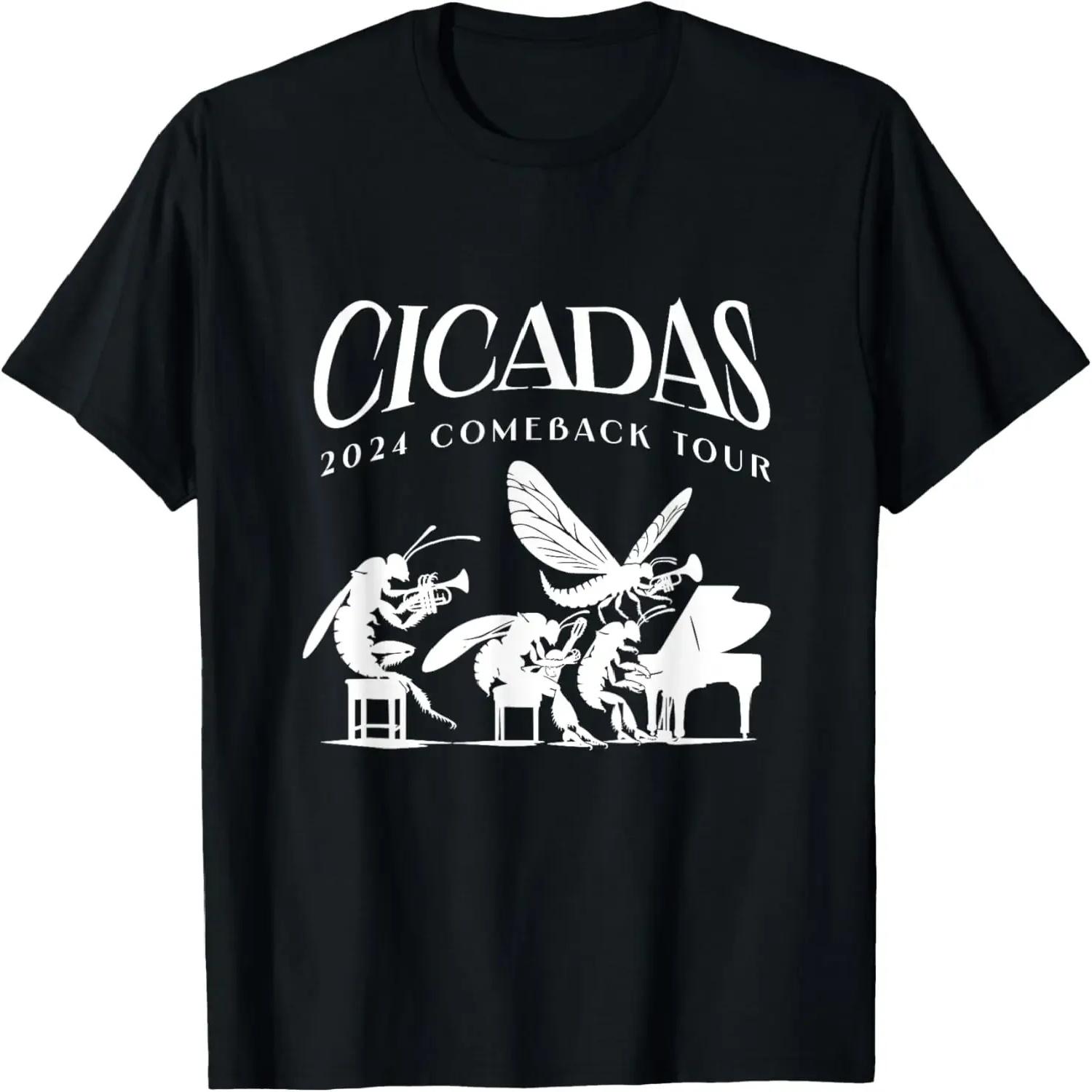 Cicadas 2024 Comeback Tour Band Concert Insect Emergence T-Shirt,Quality short sleeves XXXXXL разноцветный