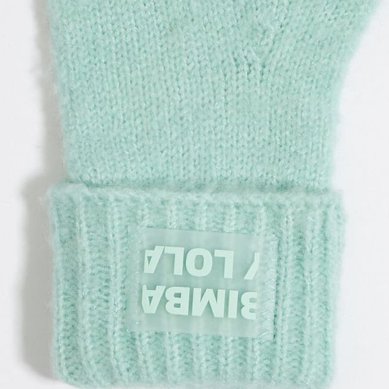 BIMBA Y LOLA [23FW] BIMBA Y LOLA Light Blue Knit Gloves B236AIG022MTB