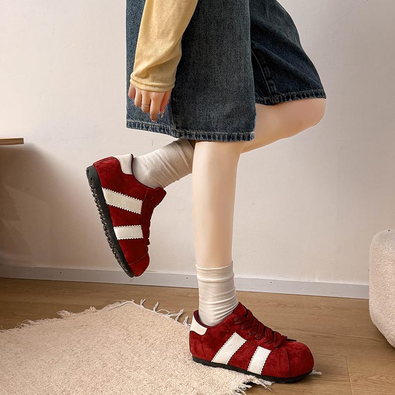 CRLAYDK Cloud Sneakers for Women Lace Up Trendy Shoes Inner Height Incrase Casual Skate Walking Tennis Anti Slip Sport Trainers