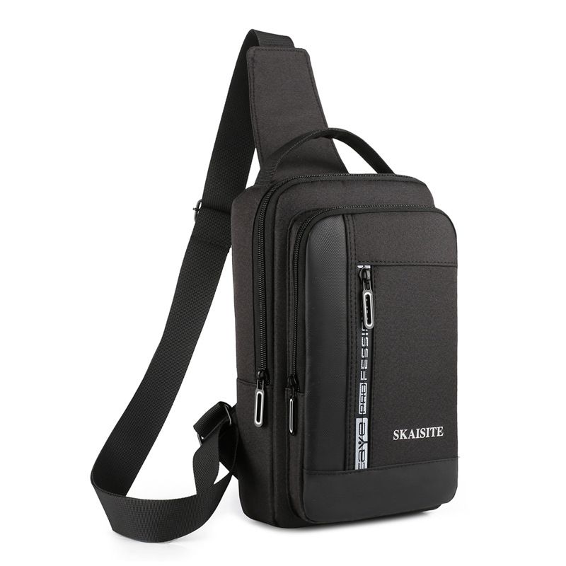 

Сумка через плечо Мужская сумка-мессенджер Модный бренд Нагрудная сумка Мужская сумка 2024 Новое поступление Тренд Передний Маленький Повседневный Рюкзак Модная мужская сумка [Minimalist 9011] Black