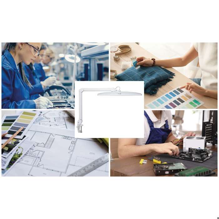 Lampe de travail professionnelle - maul - maulexplore - led dimmable - 6500 k - bras articulé 360°