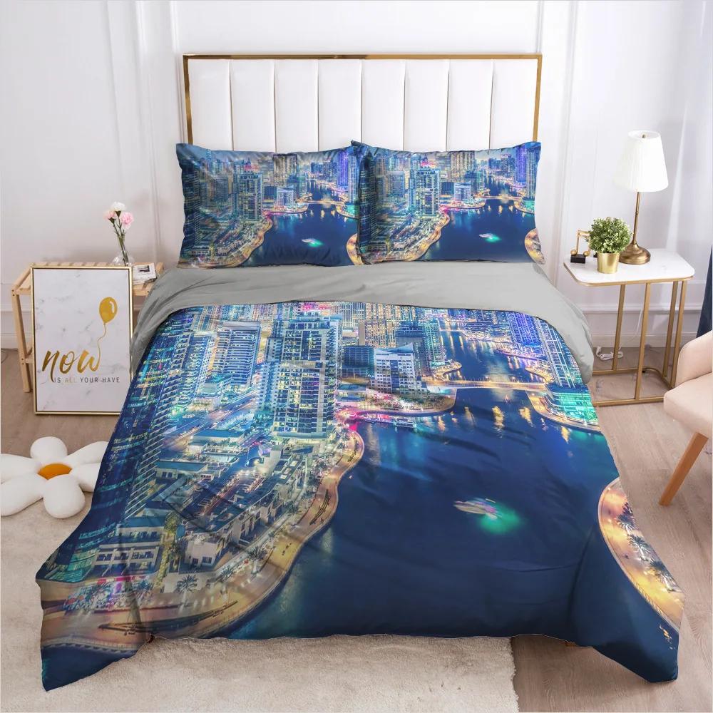 Natural Scenery Art Duvet Cover Set King/Queen Size Desert Landscape Soft Bedding Set for Teens Adults Polyester Quilt Cover