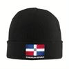 Pc Dominikánská republika Vlajka Čepice Pletená Čepice Unisex Dámská Vintage Teplá Měkká Beanie Čepice Podzim Zima Kpop Vlastní Čepice