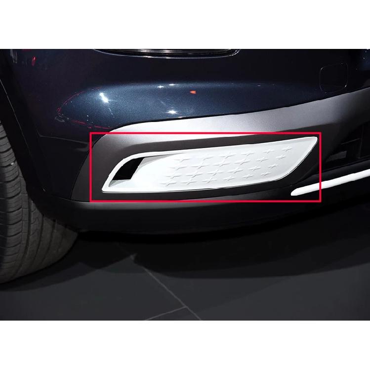 For Hyundai Venue     Car Accessories ABS Chrome Front Fog Light Lamp Cover Trim Molding Bezel Garnish Sticker