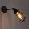 Vintage Loft LED Cage applique murale luminaire industriel abat-jour E27 applique lumières moderne intérieur maison applique murale