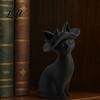 Cat Figurine 3D Printed Figurine Minimalist Modern Elegant Sculpture Vintage Inspired Decor Small Collectible Animal Statue for Shelf Desk Sculpture