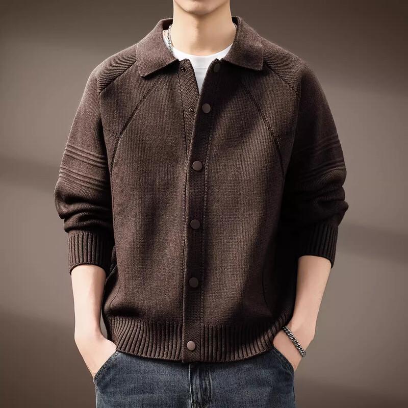 

Men s Heavyweight Loose Knit Cardigan Sweater