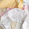 Cute Rabbit Ears Headscarf Hat Cherry Flossom Pattern Soft Cotton Hair Accessory For Women Adults Adjustable Headwear