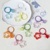 Transparent Acrylic Hollow Star Keychain - DIY Jelly Ring Accessory