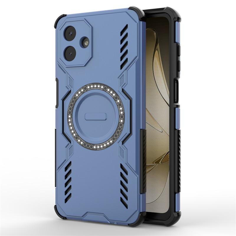 

For Samsung Galaxy A07 Case Samsung A07 Cover Heat Dissipation Magnetic Wireless Charging Protective Phone Cases For Samsung A07 For Samsung A07 синий