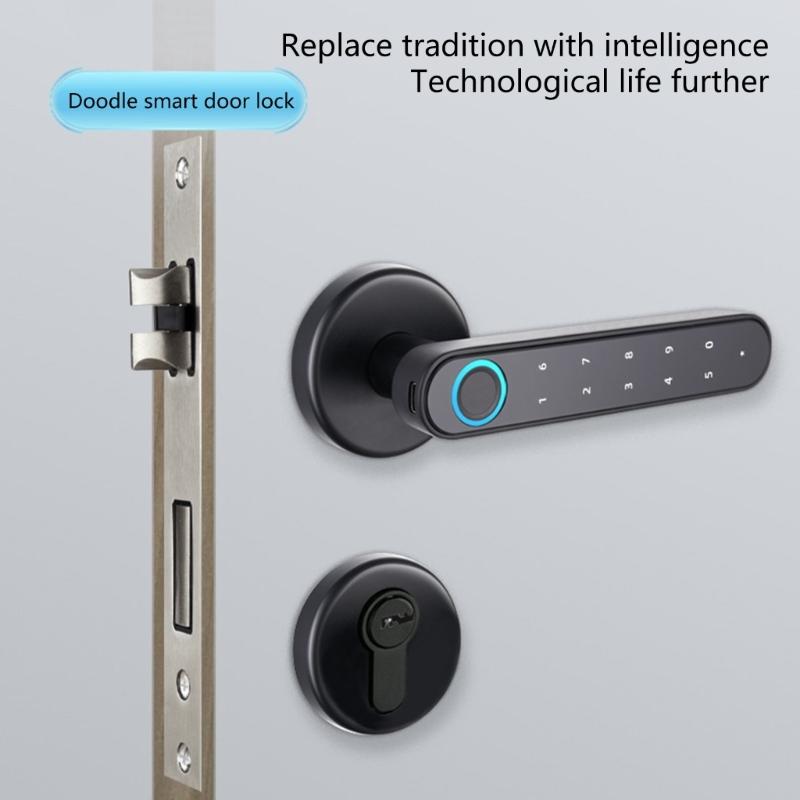 Advanced Fingerprint Recognition Door Lock Entry Fingerprint Door Lock Convenient Fingerprint Door Knob for Household