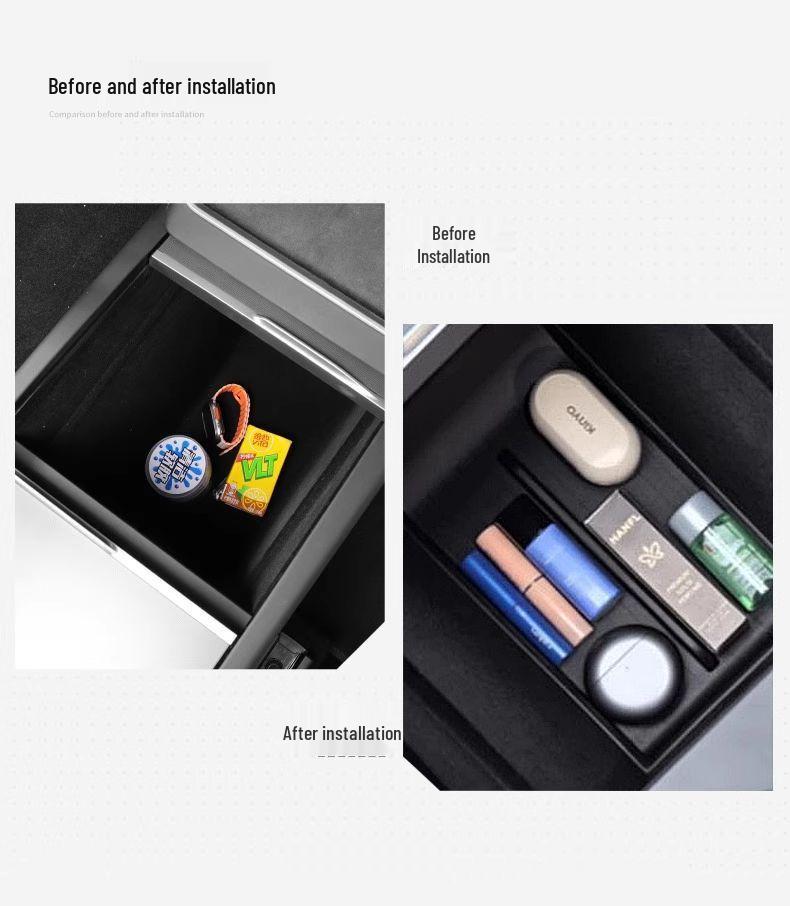Anti-slip Mat for Model Y/L/3 Refreshed Version Storage and Armrest Boxes