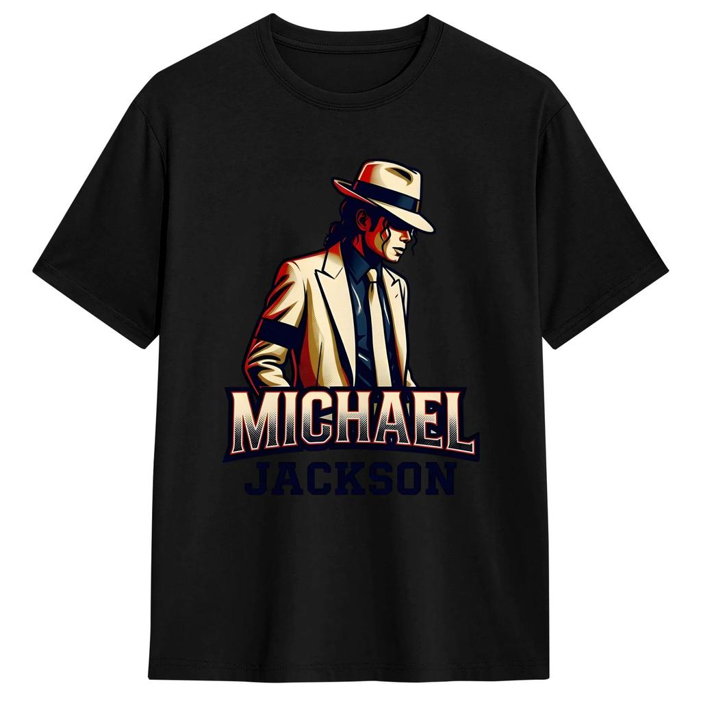 Couple T Shirt MMichael JJackson Poster TShirts Hippie Summer Tees Streetwear Cotton Tops Plus Size