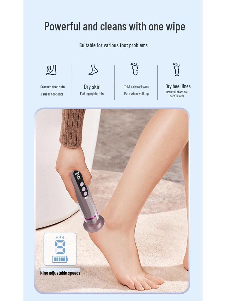 Dual-Function Automatic Pedicure & Nail Art Machine with Two Heads and Nine Grinding Gears