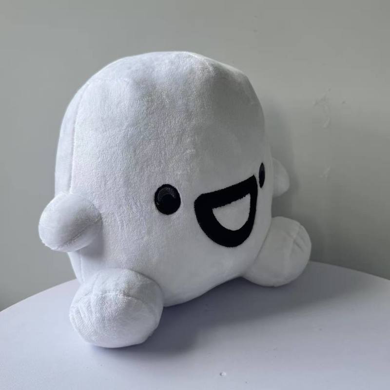 22cm Cute Oddballs James Plush Doll White Round Character Stuffed Toy Soft Kawaii Plushie Fluffy Sofa Cushion Home Decor Gift