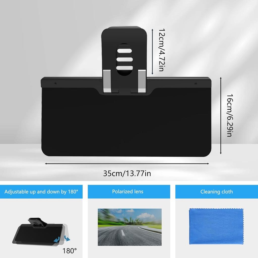 Sun Visor Extender For Car, 2025 New Adjustable Car Visor Extender Sun Blocker, Anti-Glare, Protect UV Ray, Easy To Tall, Safe Driving Accessories