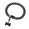 Fashion Chain Dog Collar With Bone Tag Design Suitable For Pet Daily Decoration