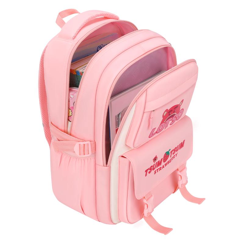Disney Strawberry Bear Fashionable Versatile Comfortable Large Capacity Backpack Kids backpack Pink ST80235
