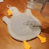 1PC Cartoon Goose Handkerchief Water absorbing hand towel  Hanging hand towel Kitchen and bathroom supplies