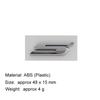 3D Premium ABS V6 S Letter Sticker Tail Bumper Badge Auto Rear Trunk Emblem Accessories Exterior Decoration