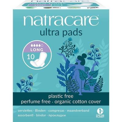NATRACARE ULTRA LONG Sanitary Pads with Wings 10 Pieces