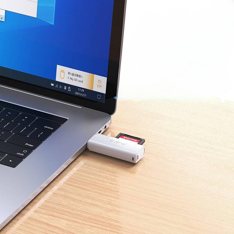 Pinsheng USB3.0 2-in-1 Card Reader Single Drive Letter SD Card Tf Memory Card Dual Purpose High-speed Converter OTG
